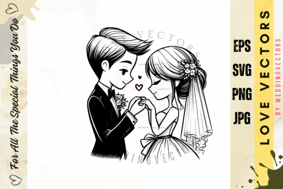 C3796: Capturing Timeless Romance in Vector Form