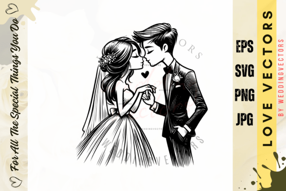 C4162: Artistic Vectors for Wedding & Romance Designs