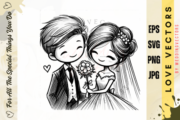 C705: Capturing Timeless Romance in Elegant Vectors