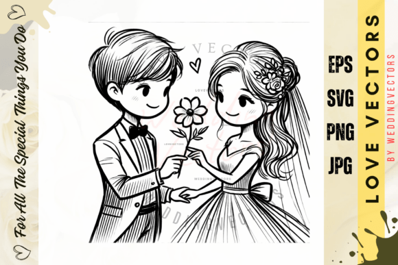 C709: Crafting Timeless Romance with Wedding Vectors