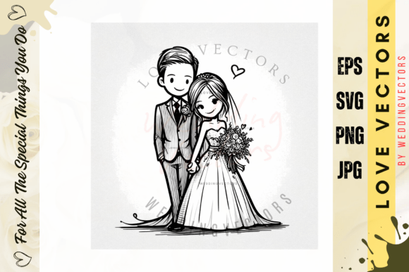 Crafting Romance: The C5023 Wedding Clipart Collection