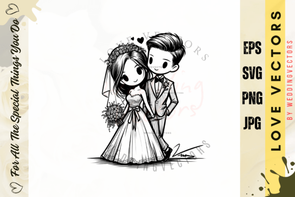 Designing Romance: The C4918 Wedding Vector Collection