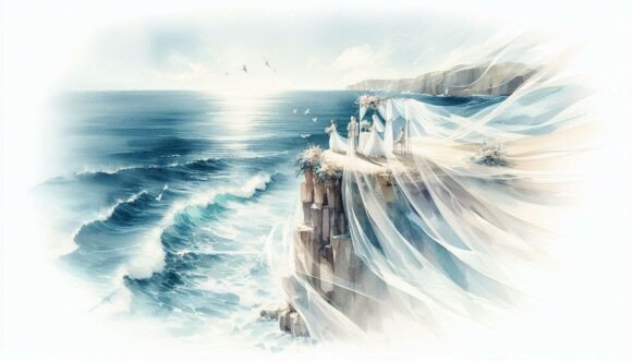 Designing with the Clifftop Ocean Wedding Font