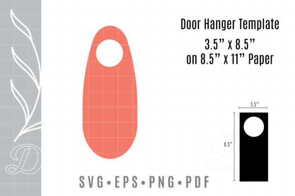 Door Hanger Template for Wedding & Real Estate Marketing