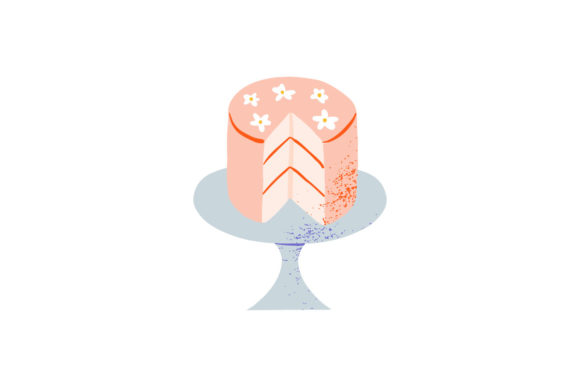 Sweet Illustrations: Hand Drawn Cute Wedding Birthday Cake