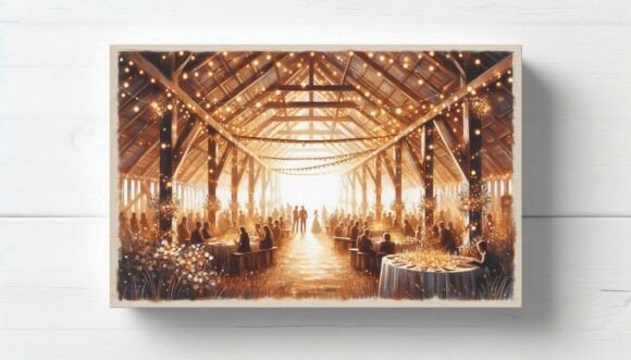 Unveiling Rustic Barn Wedding: A Digital Illustration Suite for Your Creative Vision