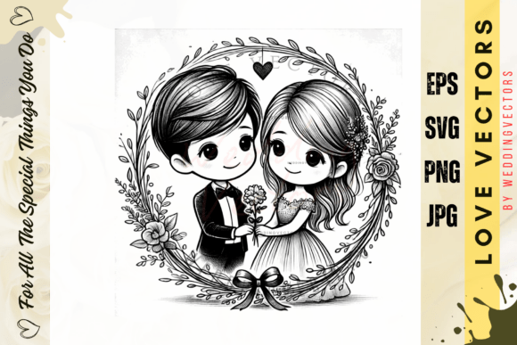 Wedding Couple and Love Vectors: A Designer's Guide to C2468