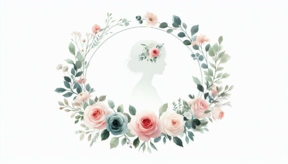 Wedding Floral Border: Elegant Frames for Your Designs